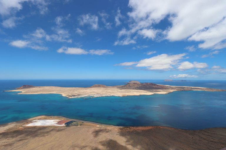 La Graciosa und das Chinijo-Archipel vom Mirador del Río aus fotografiert. Foto: Niklas Brose